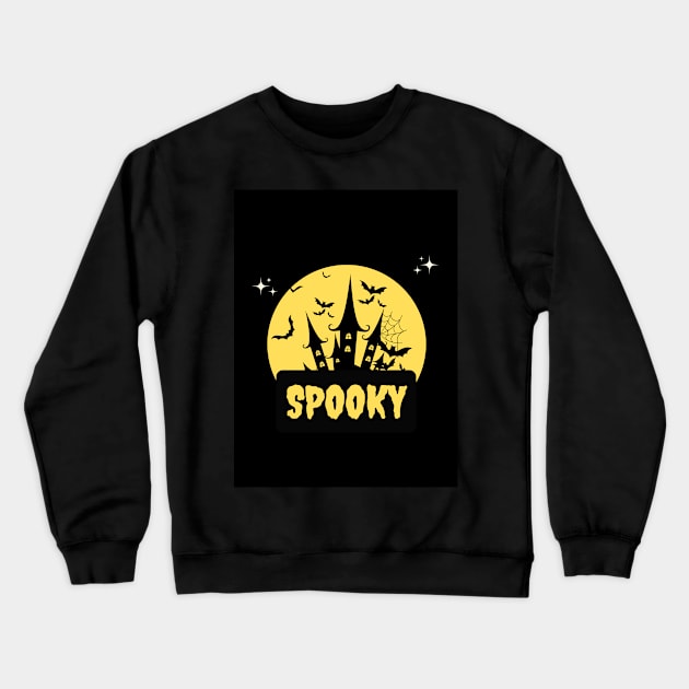 "SPOOKY"  Halloween T-Shirt Crewneck Sweatshirt by Ajith Shop
